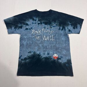 2007 Liquid Blue Pink Floyd Concert Tie Die Early 2000's Band Shirt Mens Medium